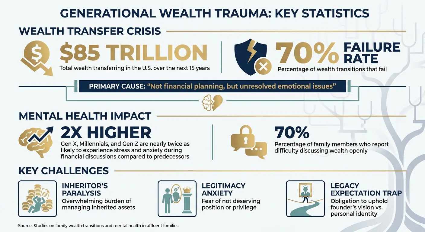 Generational Wealth Transfer Statistics and Family Trauma Impact