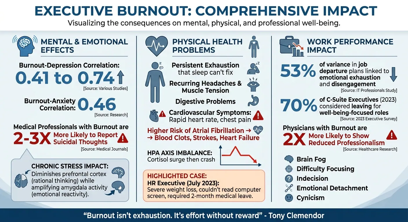Executive Burnout Statistics: Mental, Physical, and Workplace Impact