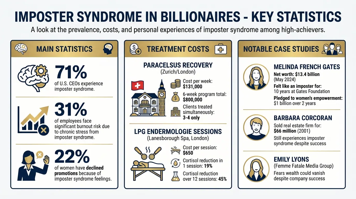 Imposter Syndrome Statistics and Treatment Costs for Ultra-Wealthy Individuals